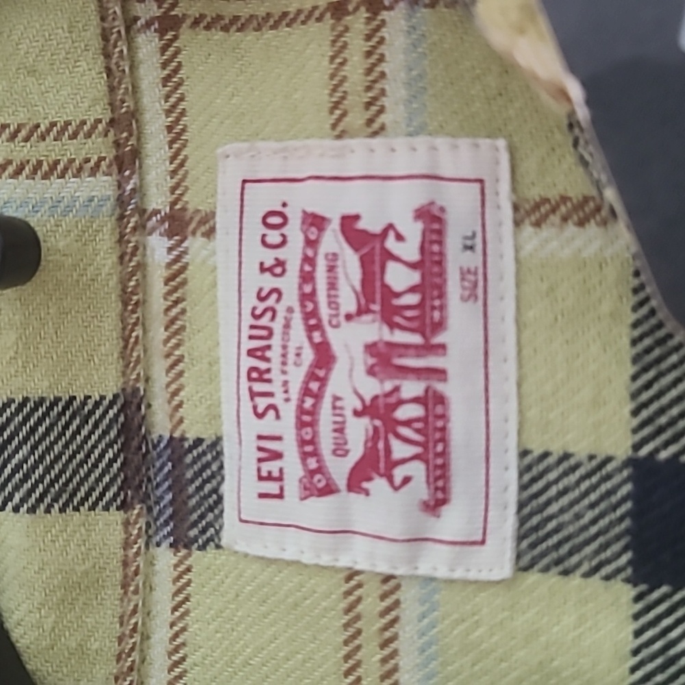 LEVIS STRAUSS & CO ESSENTIAL WESTERN SHIRT OVERSIZED FIT SIZE XL - Picture 4 of 12